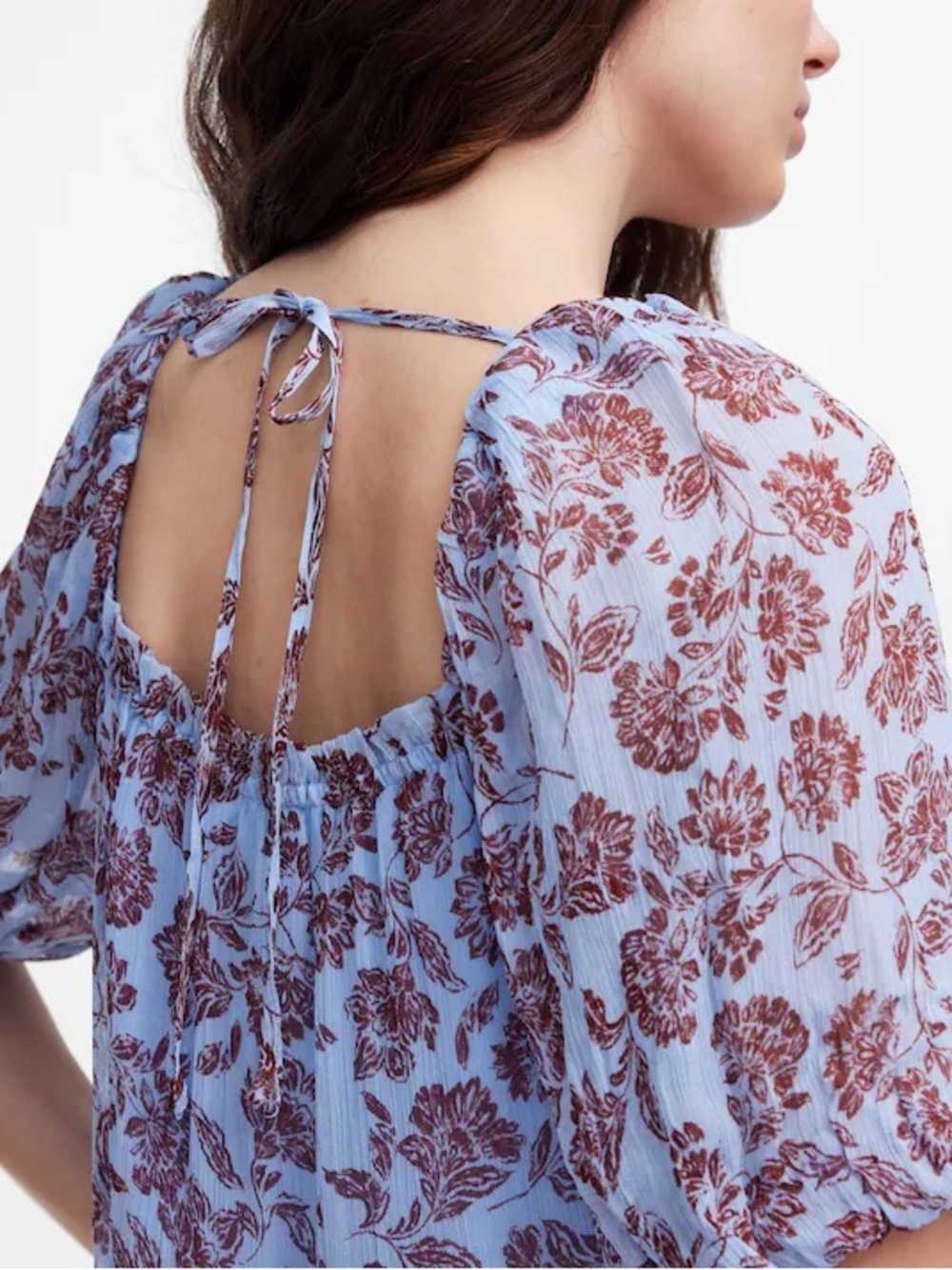Madewell Puff-Sleeve Mini Dress in Floral - Picture 5 of 13